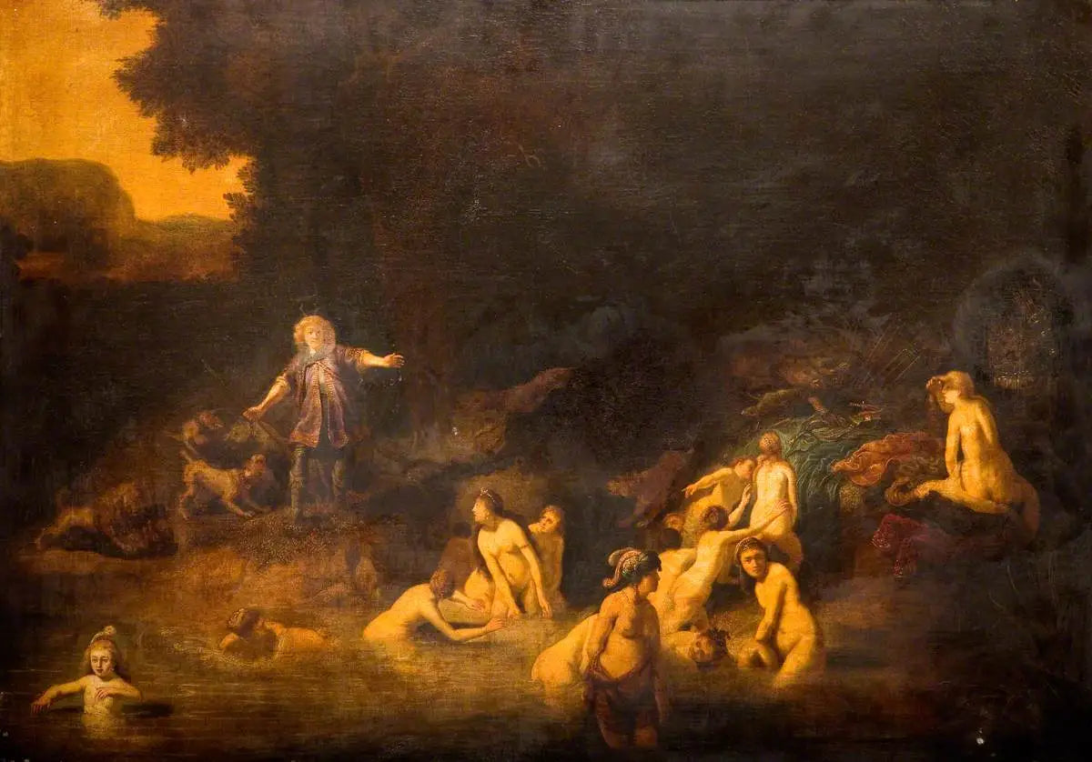 Diane et Actéon - Rembrandt image 1 tableau peint à l’huile sur toile