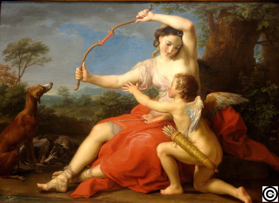 Diane und Amor - Pompeo Batoni