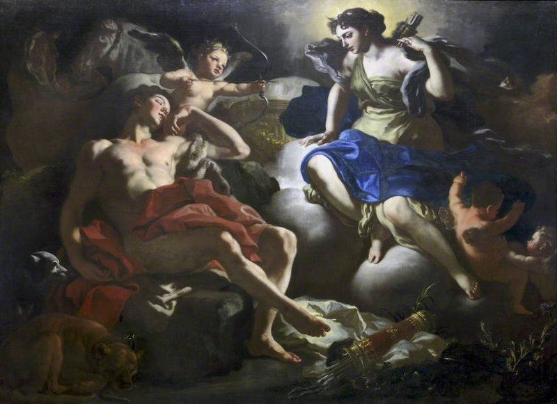 Diane und Endymion - Francesco Solimena