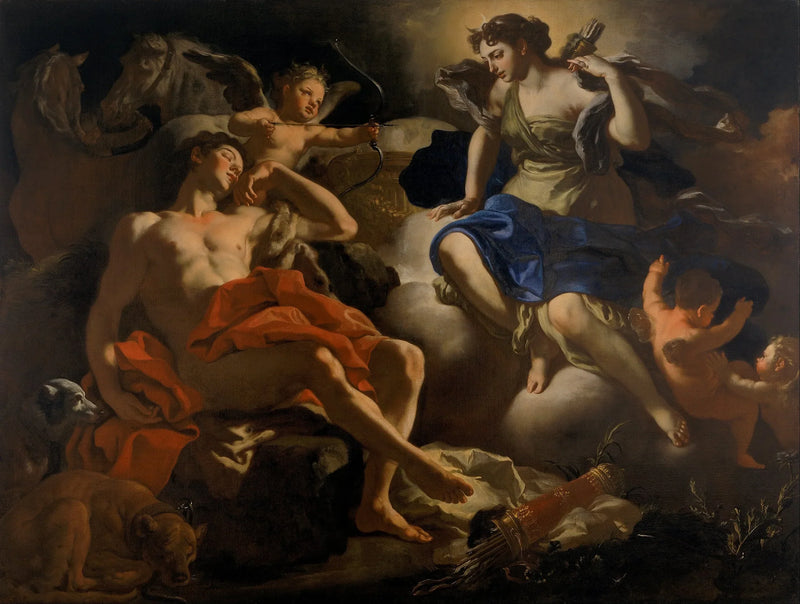 Diane und Endymion - Francesco Solimena
