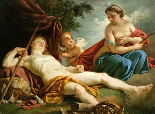 Diane et Endymion. - Louis Jean François Lagrenée image 1 reproduction d’œuvre d’art à l’huile