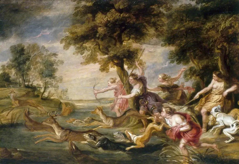 Diana und ihre Nymphen bei der Jagd - Peter Paul Rubens