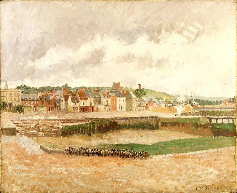 Dieppe. Fischereihafen, Niedrigwasser - Camille Pissarro