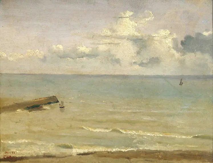 Dieppe, der Ende der Mole und das Meer - Jean-Baptiste Camille Corot