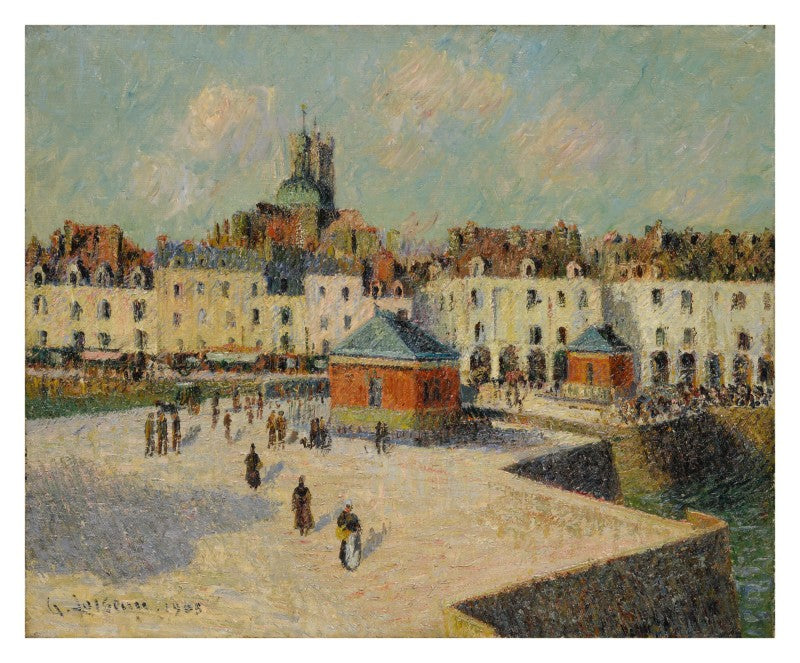 Dieppe, die Hafenpromenade - Gustave Loiseau