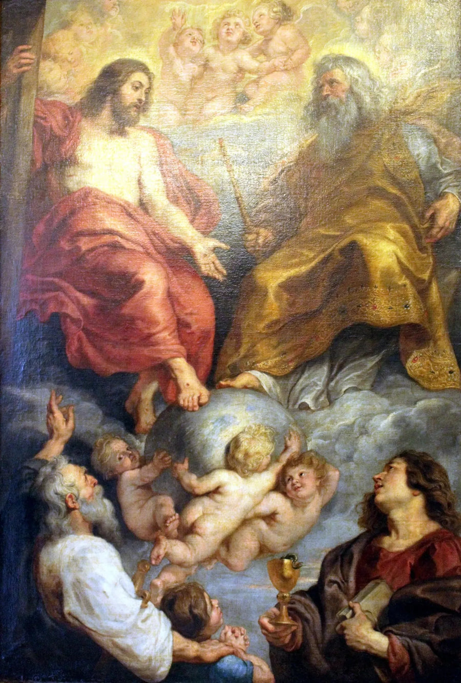 Gott der Vater und Christus mit den Heiligen Paulus und Johannes, 1616-1617 - Peter Paul Rubens