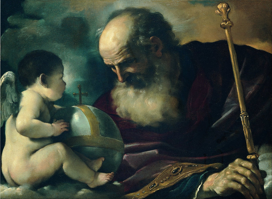 Gott Vater und der Engel - Guercino
