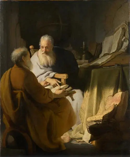 Streit zwischen zwei alten Männern - Rembrandt