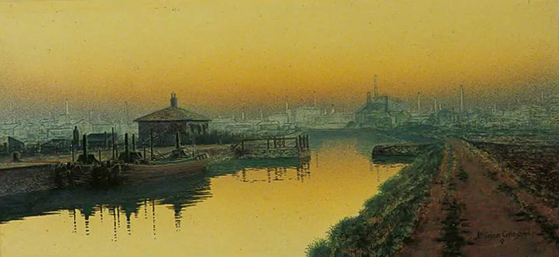 Sonntagabend, Knostrop Cut, Leeds - John Atkinson Grimshaw