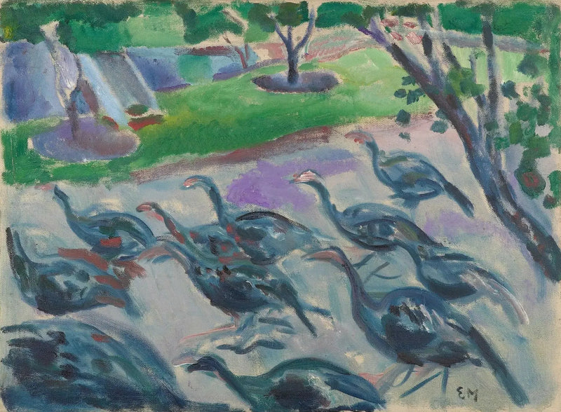 Truthähne - Edvard Munch