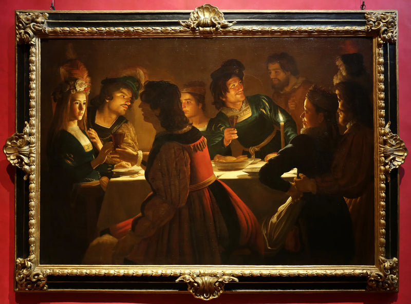 Abendessen mit Hochzeitsfeier - Gerrit van Honthorst