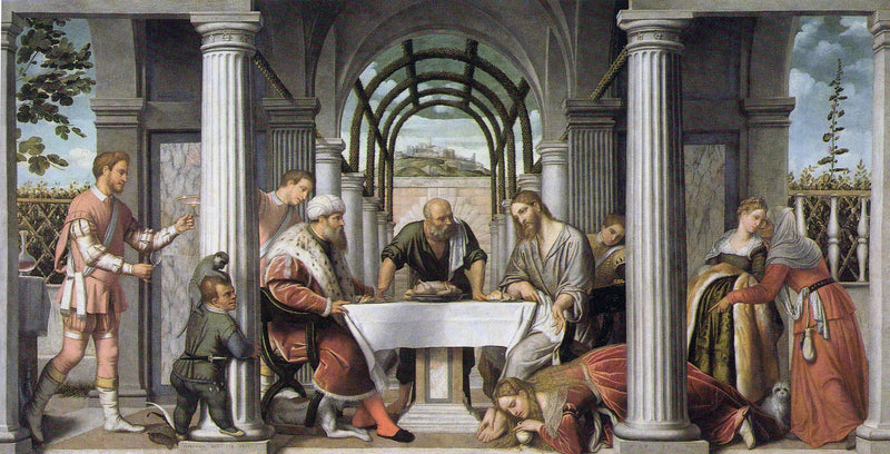 Abendessen bei Simon dem Pharisäer - Alessandro Bonvicino