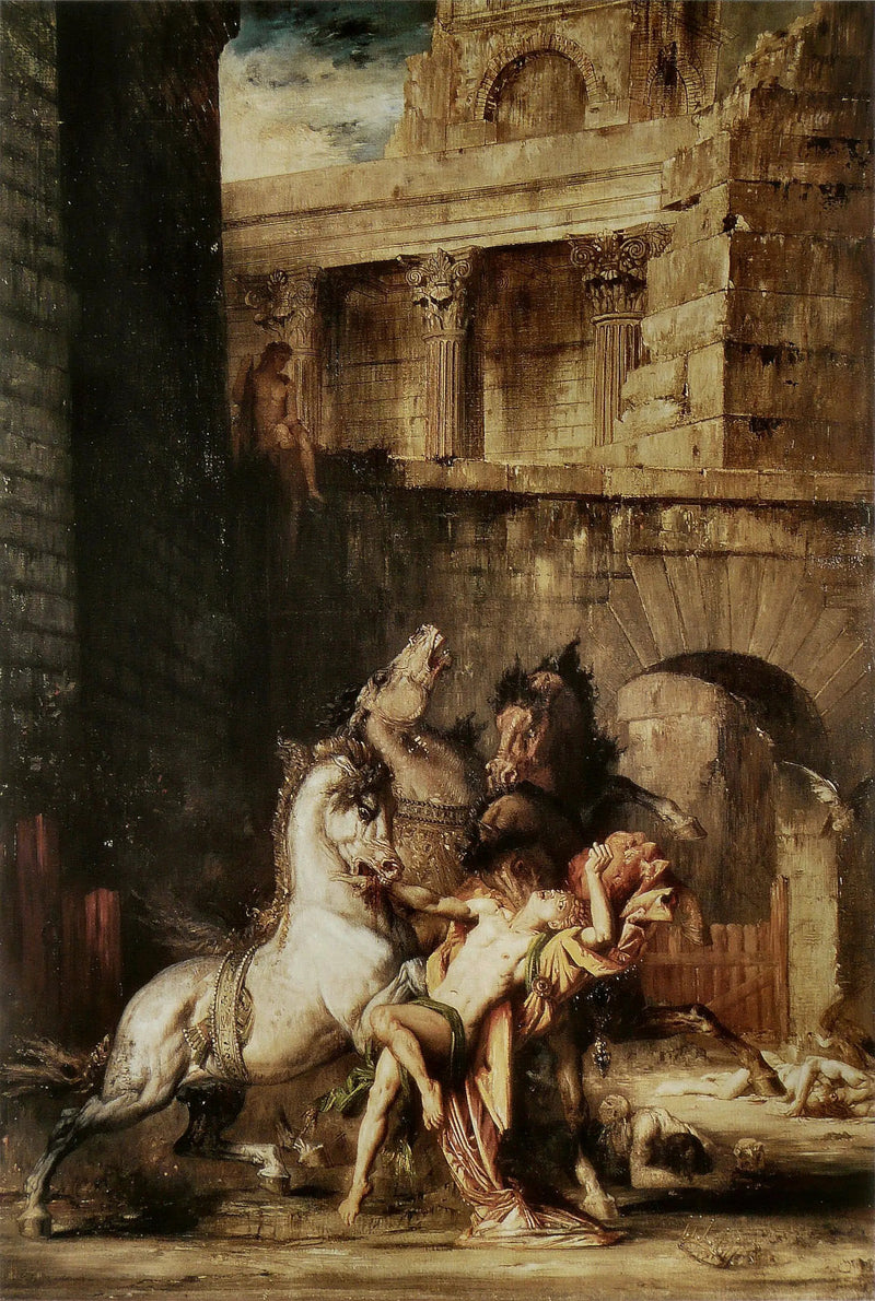Diomedes von seinen Pferden verschlungen - Gustave Moreau