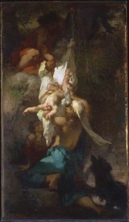 Ödipus vom Baum herabgestiegen - Jean-François Millet