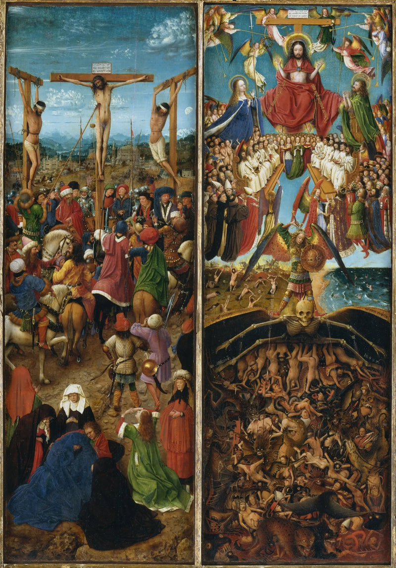 Diptychon der Kreuzigung und des Jüngsten Gerichts - Jan van Eyck