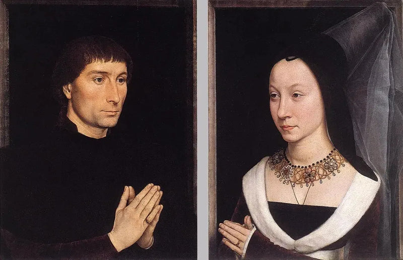 Diptychon von Tommaso Portinari und seiner Frau - Hans Memling