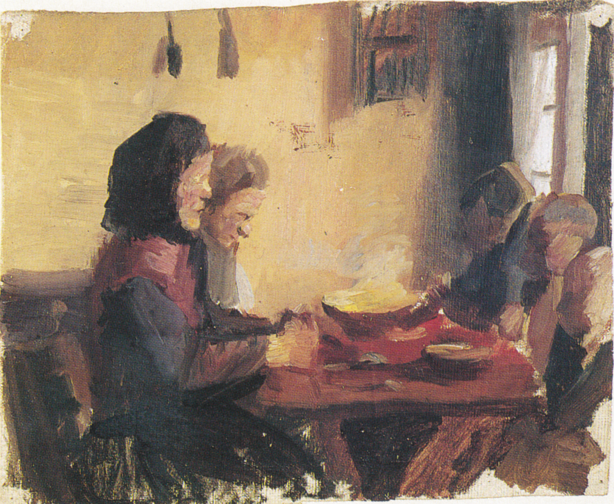 Dire la grâce (HAF3069) - Anna Ancher image 1 copie de tableau peinte à la main
