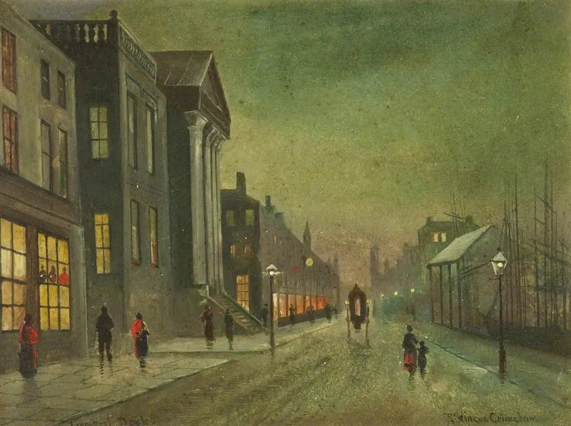 Liverpool Docks (Panneau 1 von 5) - John Atkinson Grimshaw