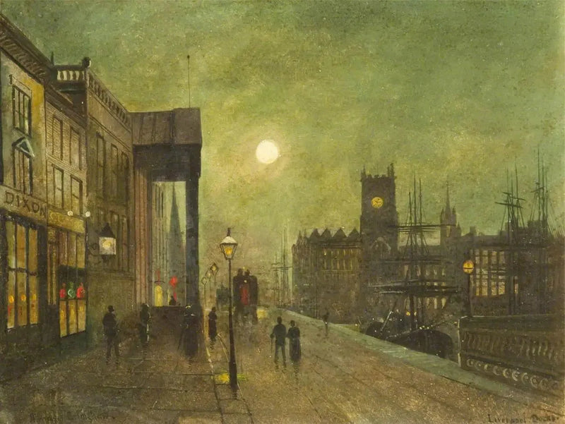 Liverpool Docks (Paneel 3 von 5) - John Atkinson Grimshaw