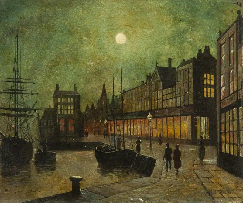 Liverpool Docks (Panneau 5 von 5) - John Atkinson Grimshaw