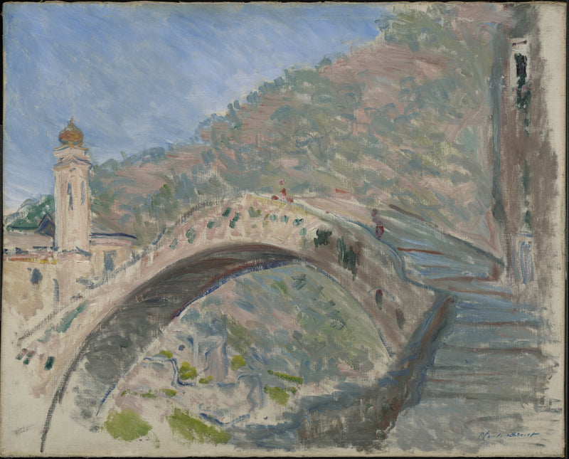 Dolceacqua, die alte Brücke über die Nervia W884 - Claude Monet