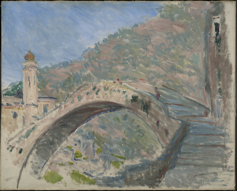 Dolceacqua, die alte Brücke über die Nervia W884 - Claude Monet