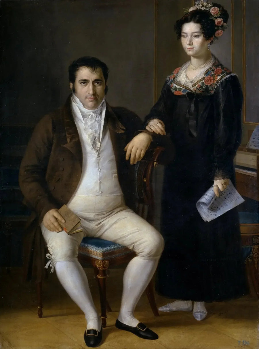 Don Pedro Benítez und seine Tochter María de la Cruz - Rafael Tejeo