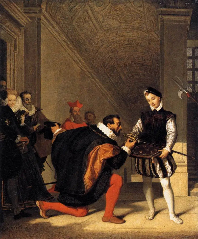 Don Pedro de Tolède küsst das Schwert von Heinrich IV - Jean-Auguste-Dominique Ingres