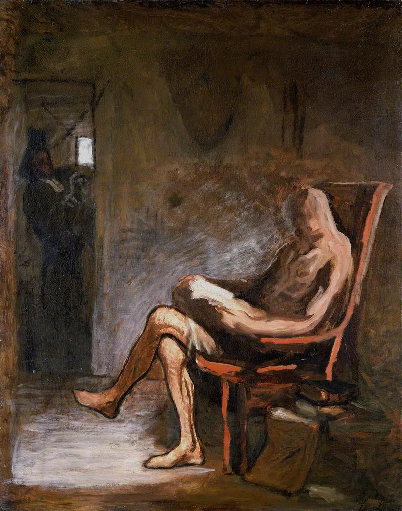 Don Quijote beim Lesen - Honoré Daumier