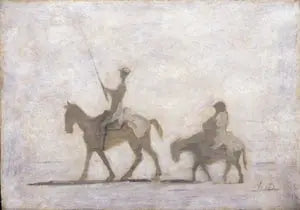 Don Quijote und Sancho Panza - Honoré Daumier