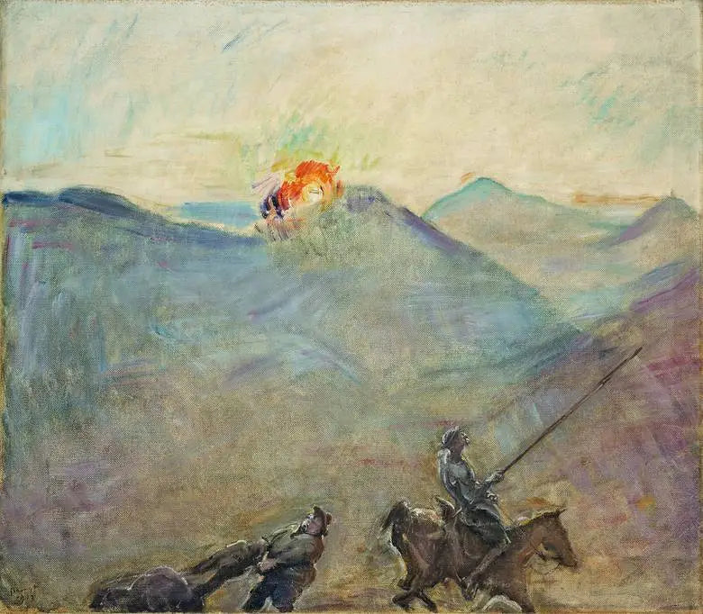 Don Quijote und Sancho Pansa - Max Slevogt