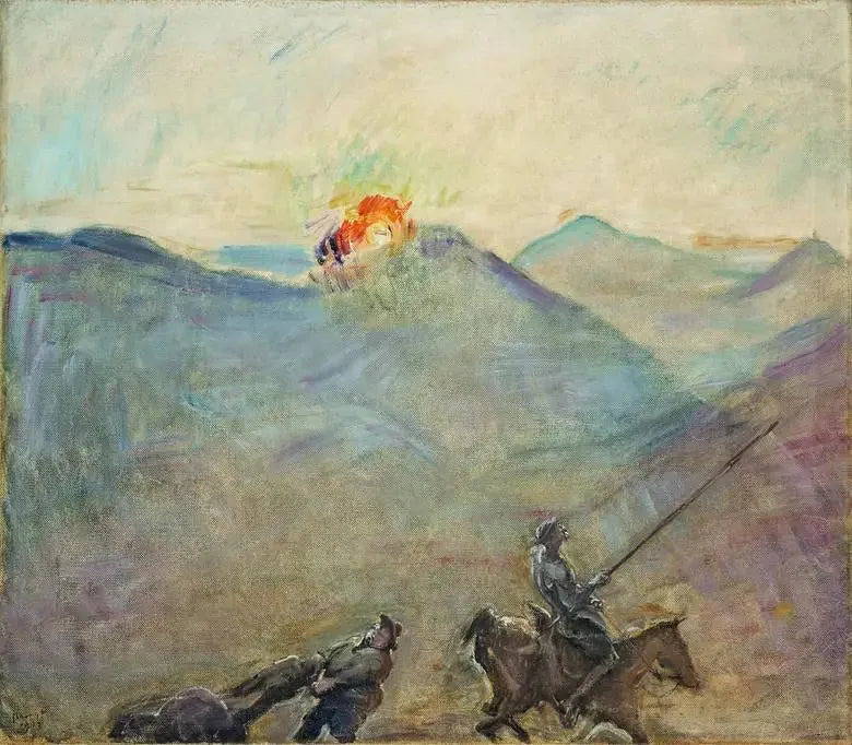 Don Quijote und Sancho Pansa - Max Slevogt