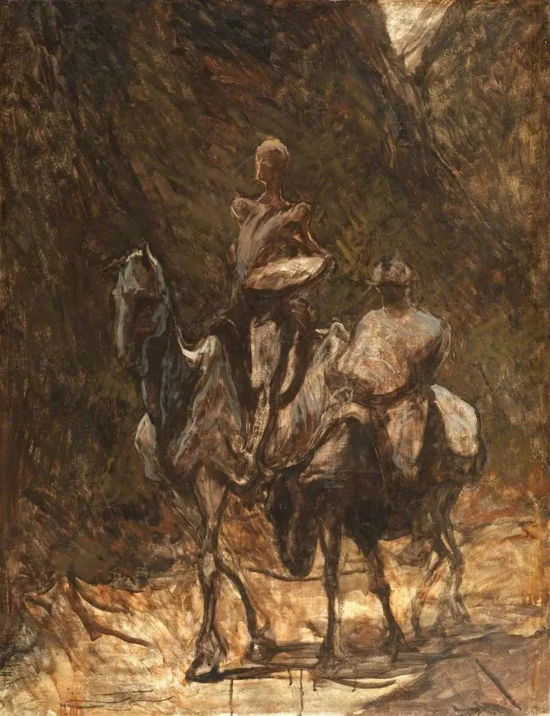 Don Quijote und Sancho Panza - Honoré Daumier