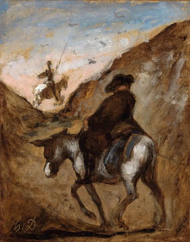 Don Quijote und Sancho Panza - Honoré Daumier