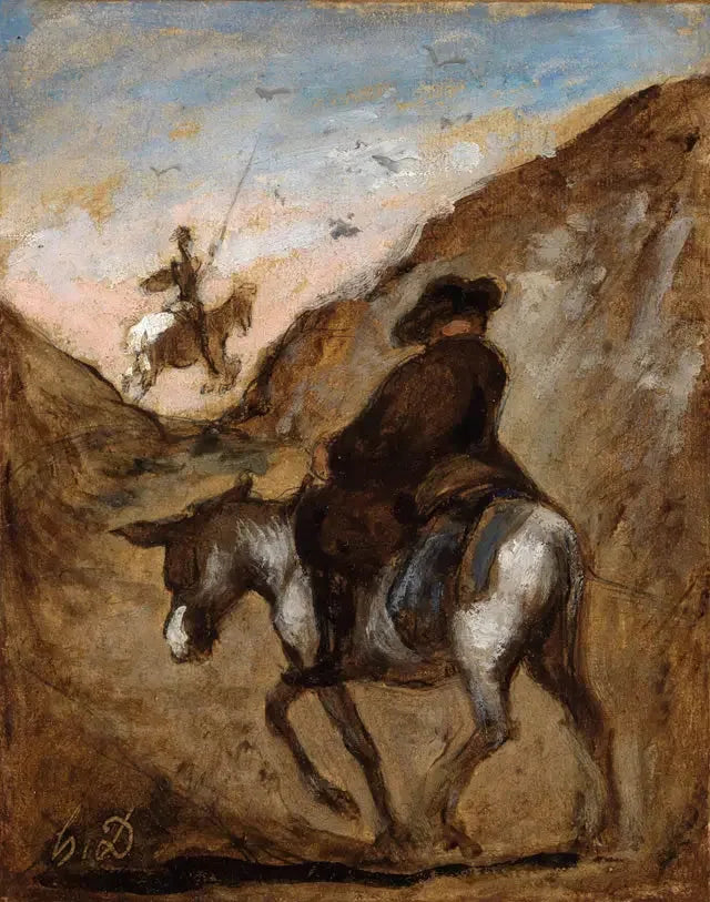 Don Quijote und Sancho Panza - Honoré Daumier