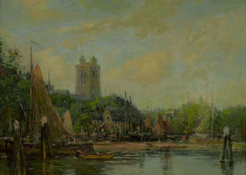Dordrecht, die Kathedrale - Eugène Boudin