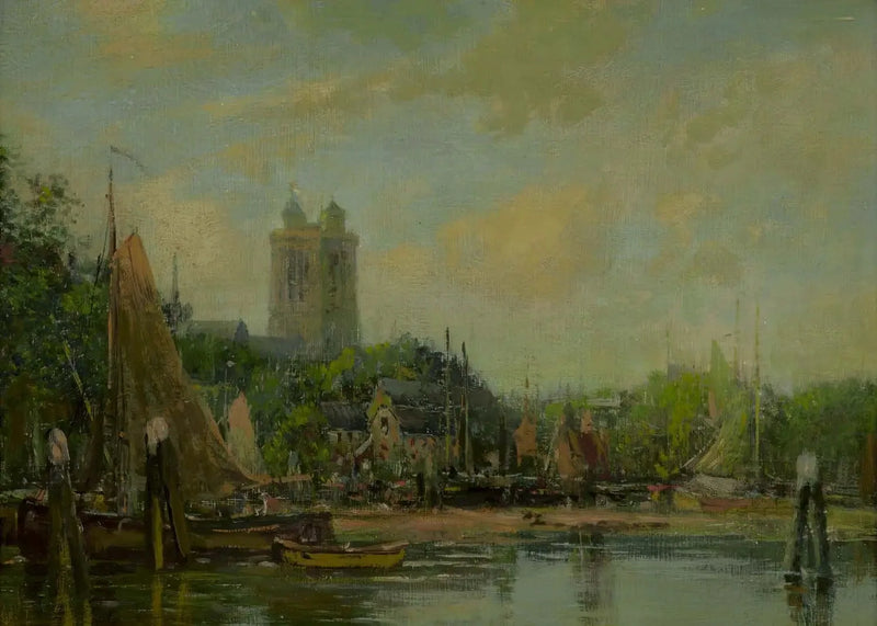 Dordrecht, die Kathedrale - Eugène Boudin