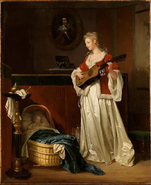 Schlaf, mein Kind' - Jean-Honoré Fragonard