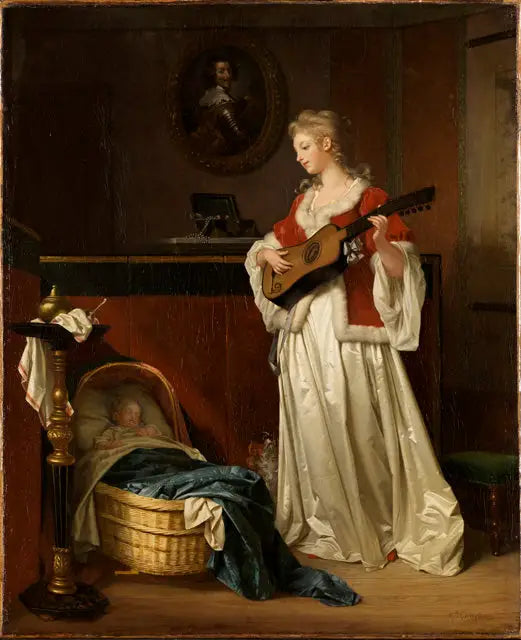 Schlaf, mein Kind' - Jean-Honoré Fragonard