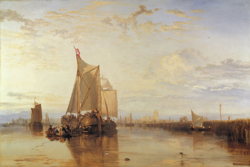 Dort, oder Dordrecht: Das Dort-Paketboot aus Rotterdam in Windstille - J. M. W. Turner