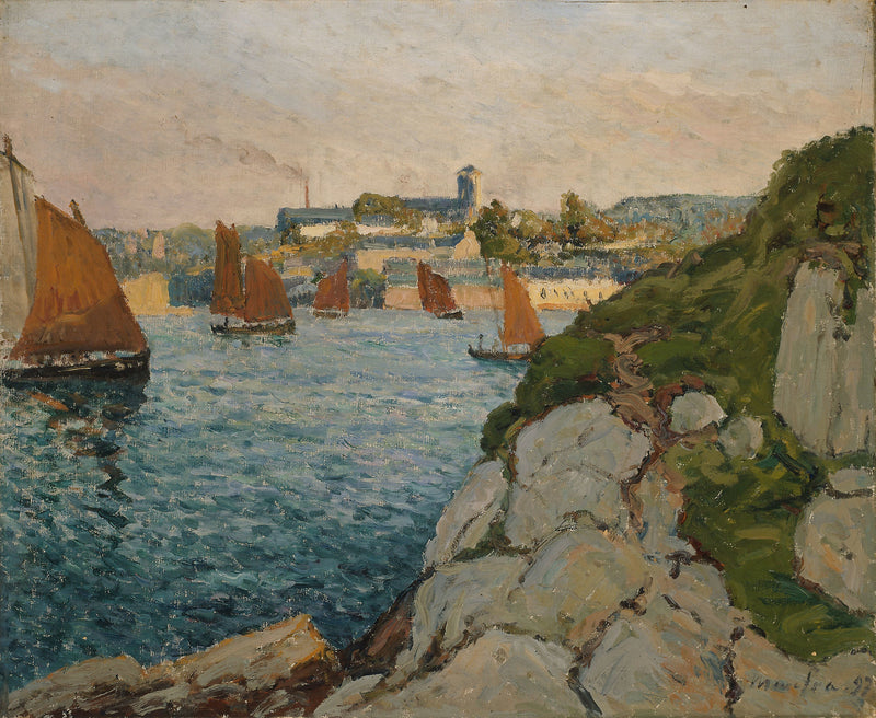 Douarnenez die erleuchtete Stadt - Maxime Maufra