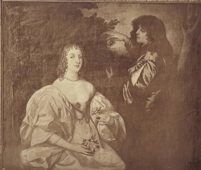 Doppelporträt von Anne Sophia, Gräfin von Carnarvon (-1695) mit ihrem Bruder Philip Herbert, 5. Earl of Pembroke, 2. Earl of Montgomery (1621-1669) - Antoine van Dyck