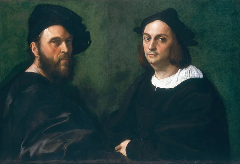 Doppeltporträt von Andrea Navagero und Agostino Beazzano - Raffael Sanzio
