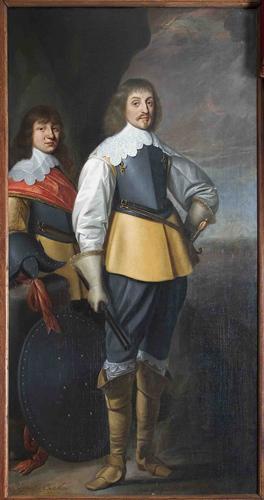 Doppelporträt von Johan Maurits von Nassau-Siegen (1604-1679) und Johan Ernst von Nassau-Siegen (1618-1639) - Gerrit van Honthorst