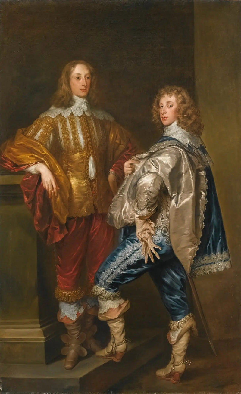 Doppelporträt von Lord John Stewart (1621-1644) und Lord Bernard Stewart, zukünftiger Graf von Lichfield (1623-1645) - Antoine van Dyck