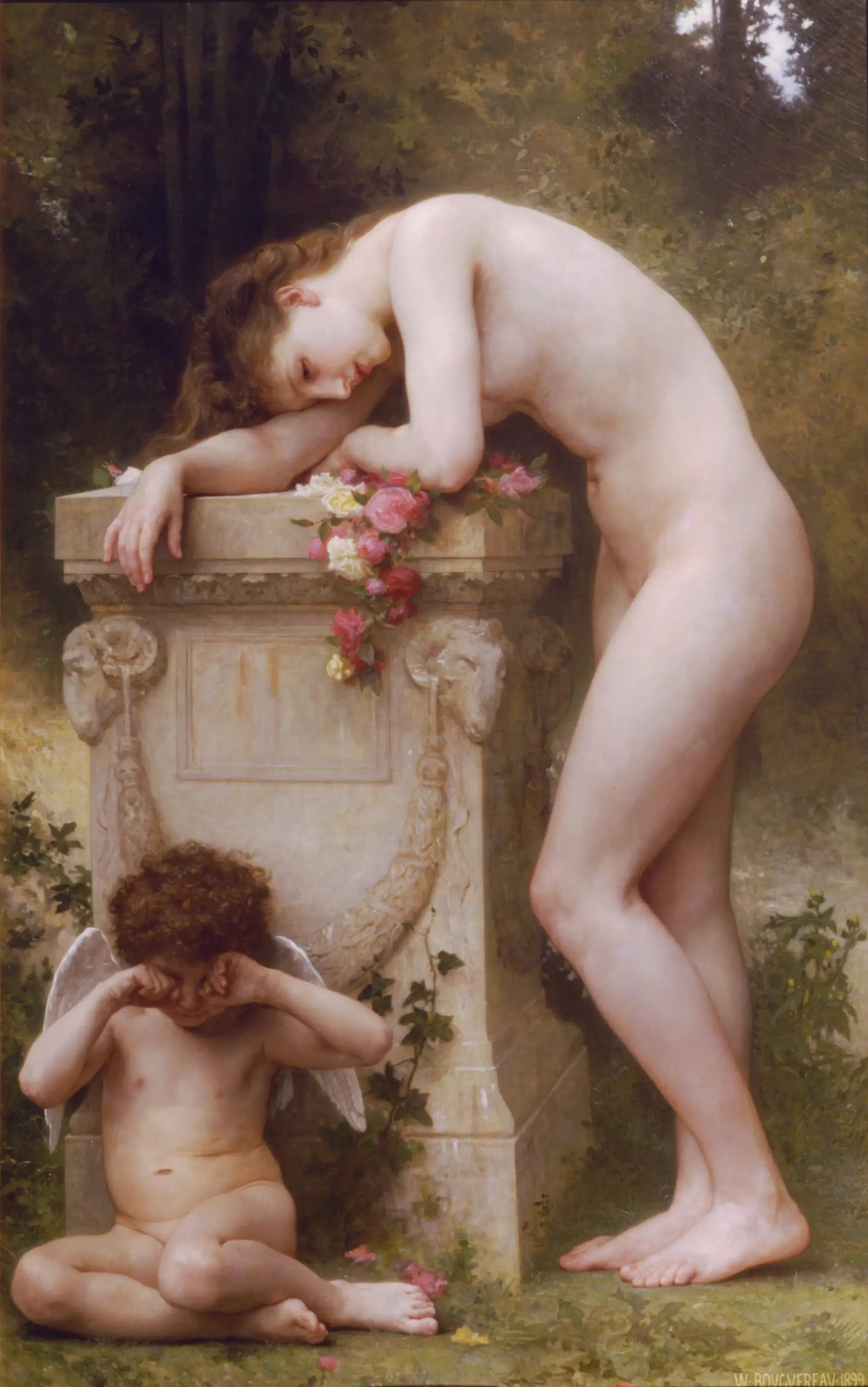 Douleur d'amour - Bouguereau image 1 reproduction artisanale de tableau