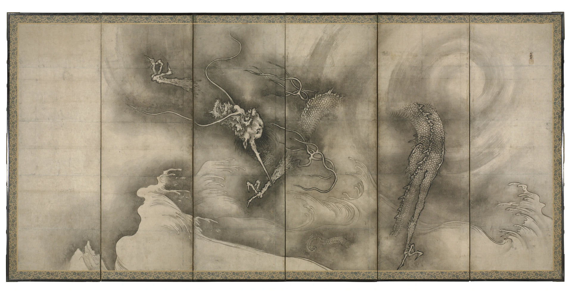 Dragon et tigre, Sesson Shukei, 1554