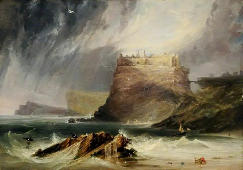 Dunbar Castle - J. M. W. Turner image 1 reproduction artisanale de tableau