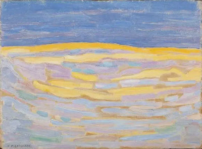 Reproduction du tableau « Dune I - Piet Mondrian » par Alpha Reproduction en peinture à l’huile