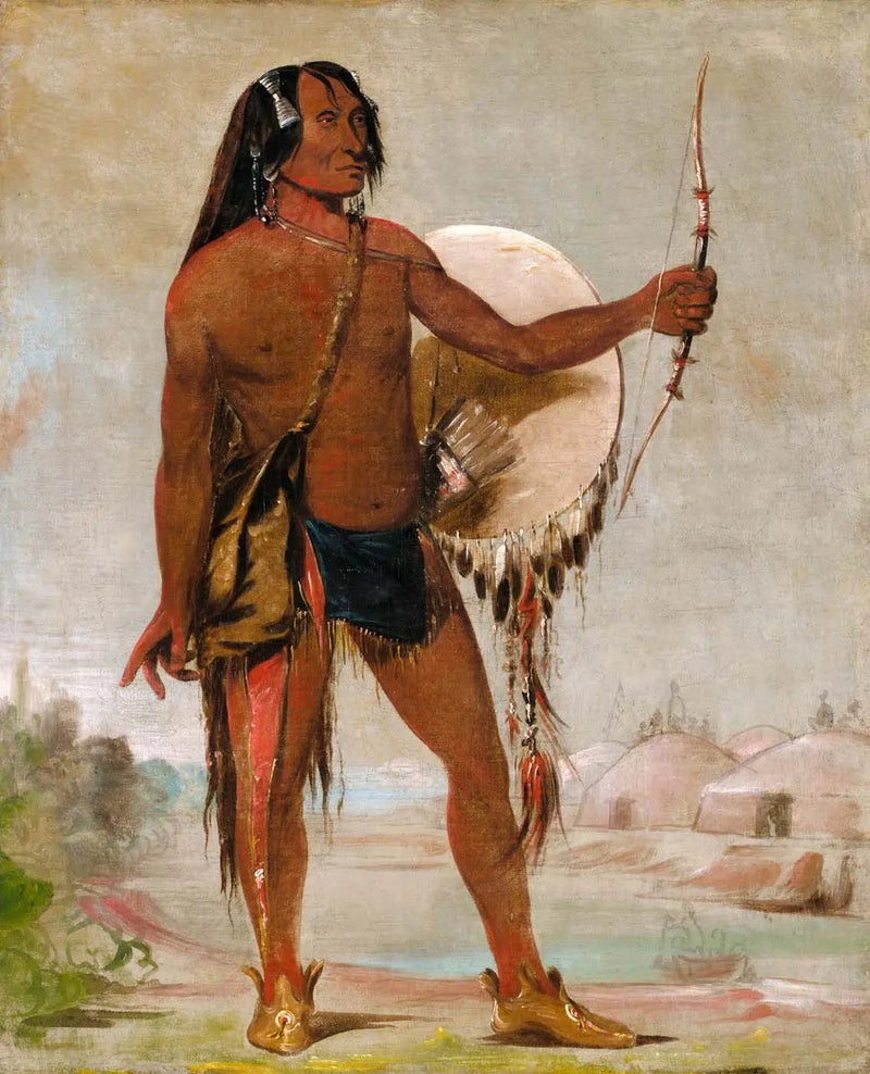 E'e-a-chín-che-a, Roter Donner, Sohn des schwarzen Moccasins - George Catlin
